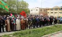 گردهمایی حمایت از حمله موشکی ایران به رژیم اشغالگر صهیونیستی