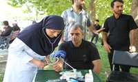  برپایی چادر و ایستگاه سلامت