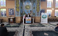 برپایی چادر و ایستگاه سلامت به مناسبت هفته سلامت در مسجد جامع شهرستان نقده