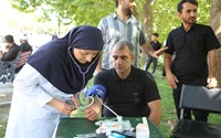  برپایی چادر و ایستگاه سلامت