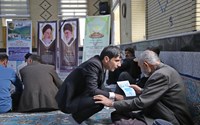 پخش تراکت در نمازجمعه شهر محمدیار