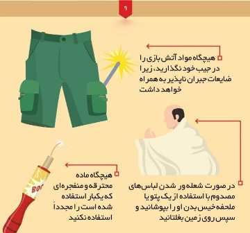 نکات ایمنی در چهارشنبه سوری